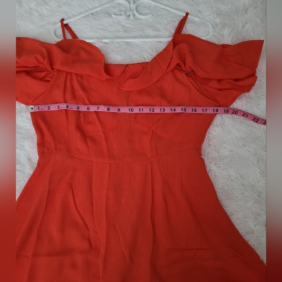 Charlotte Russe Dress in Red Orange Color size Large - Picture 2 of 6